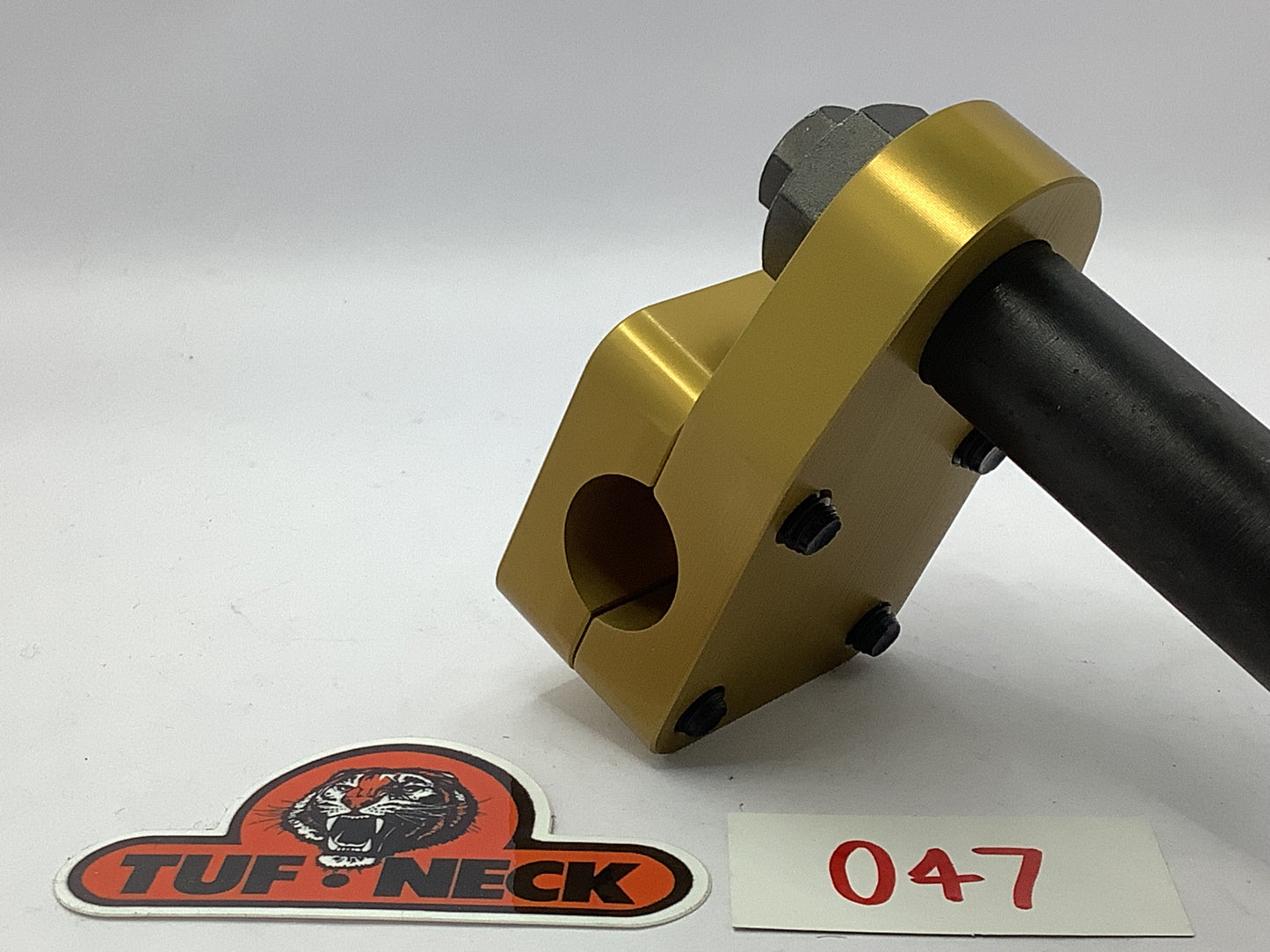 Gold 1" Tuf-Neck Stamped Tiger Retro BMX Stem *Blemished #047