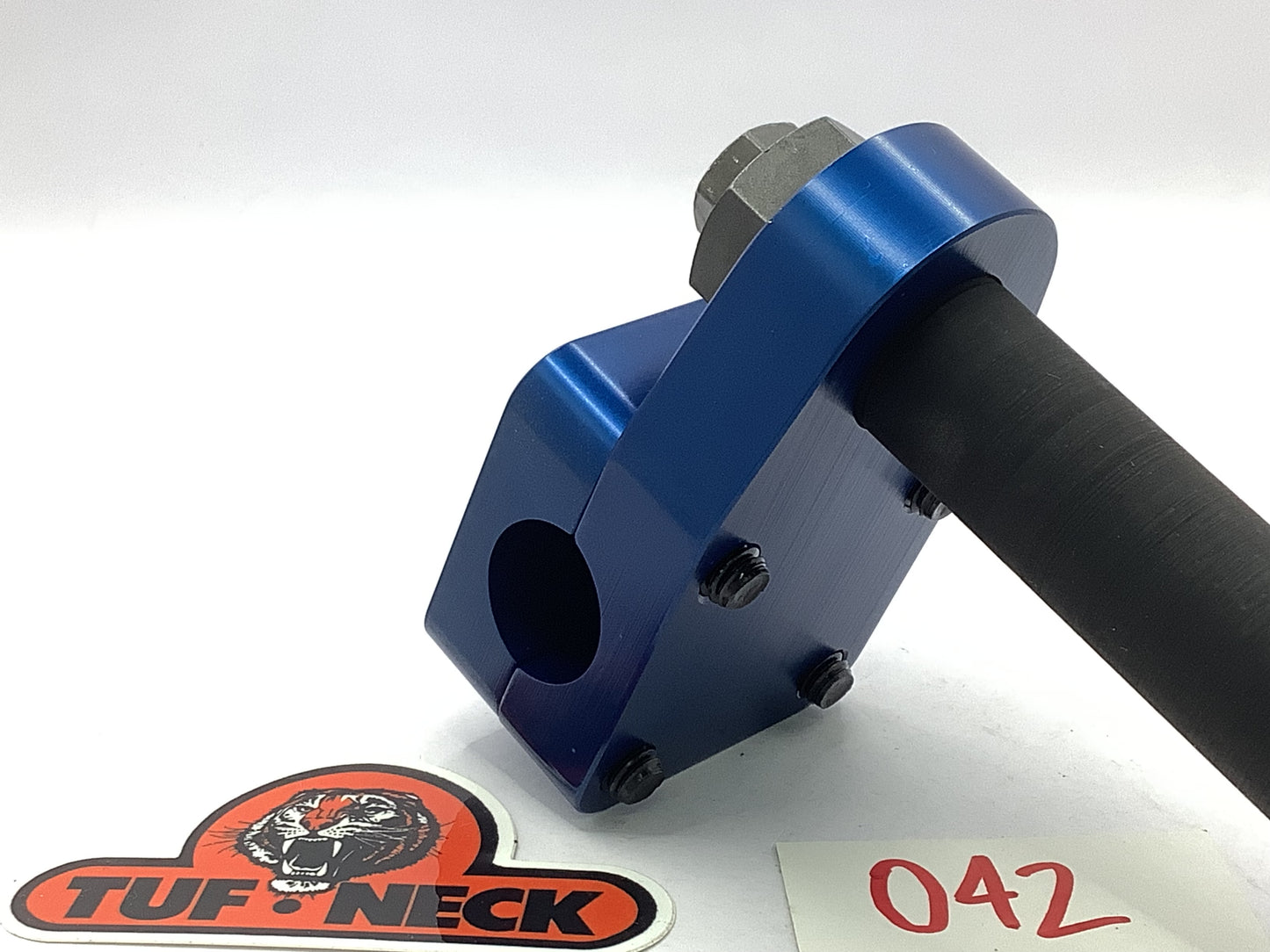 Blue 1" Tuf-Neck Stamped Tiger Retro BMX Stem *Blemished #042