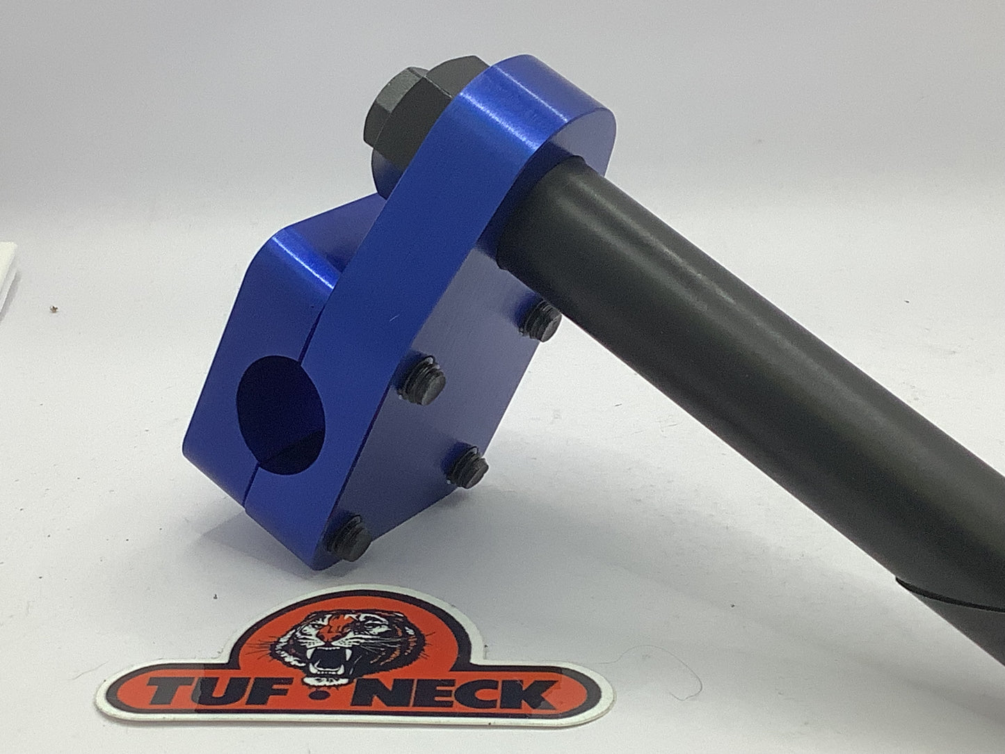 *Blemished* Blue 1" Tuf-Neck Drunken Tiger Retro BMX Stem