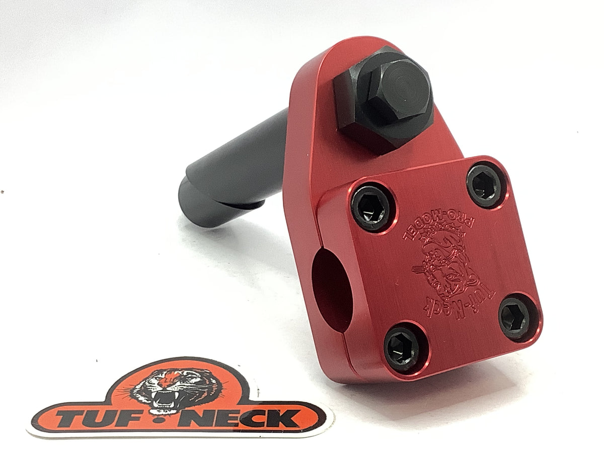 *OVERSIZED 22.2mm* Red 1" Tuf-Neck Drunken Tiger Retro BMX Stem