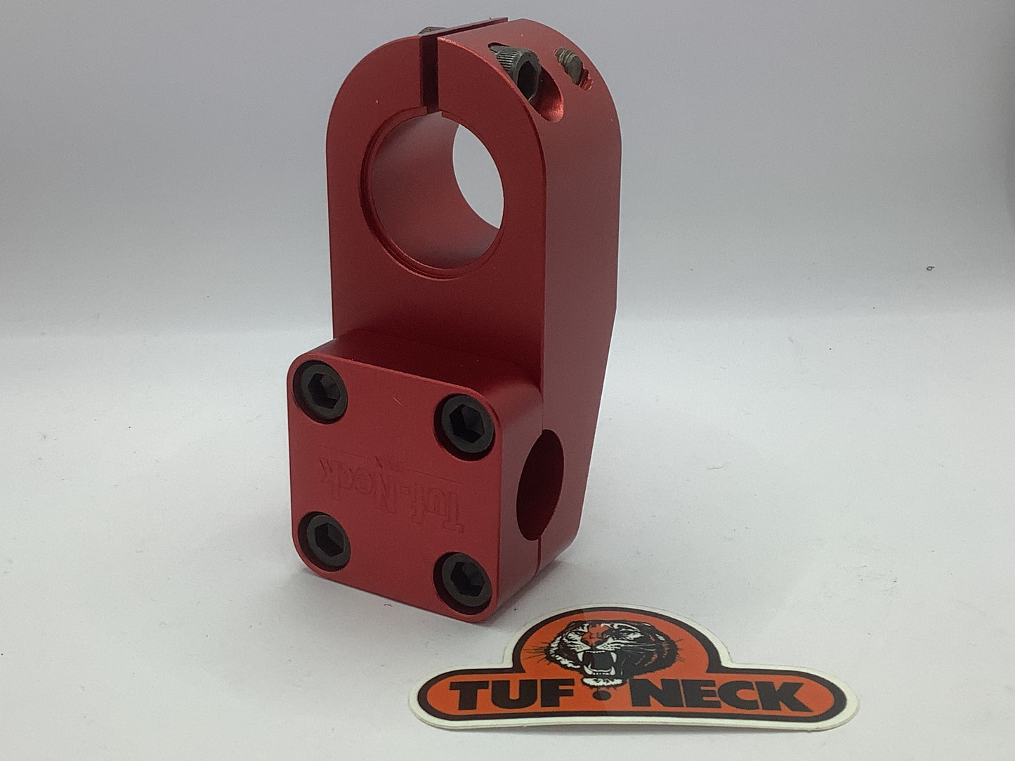 *Blemished Red Tuf-Neck 1-1/8” Threadless BMX Stem (1.125”, 28.6mm).