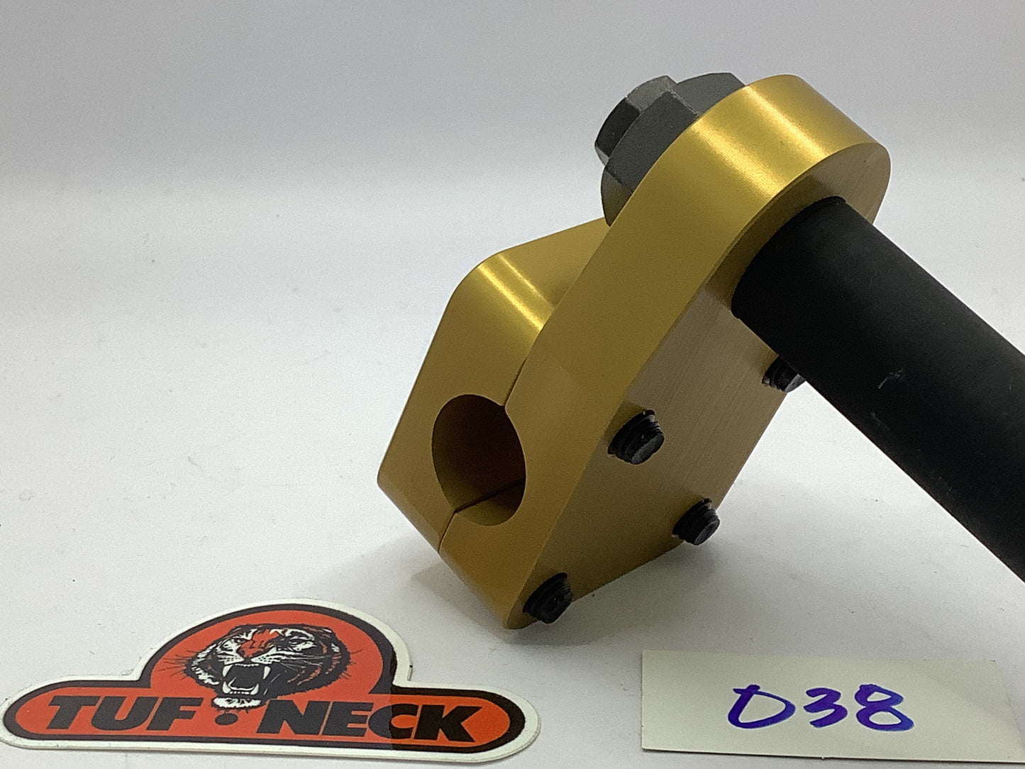 Gold 1" Tuf-Neck Stamped Tiger Retro BMX Stem *Blemished #038