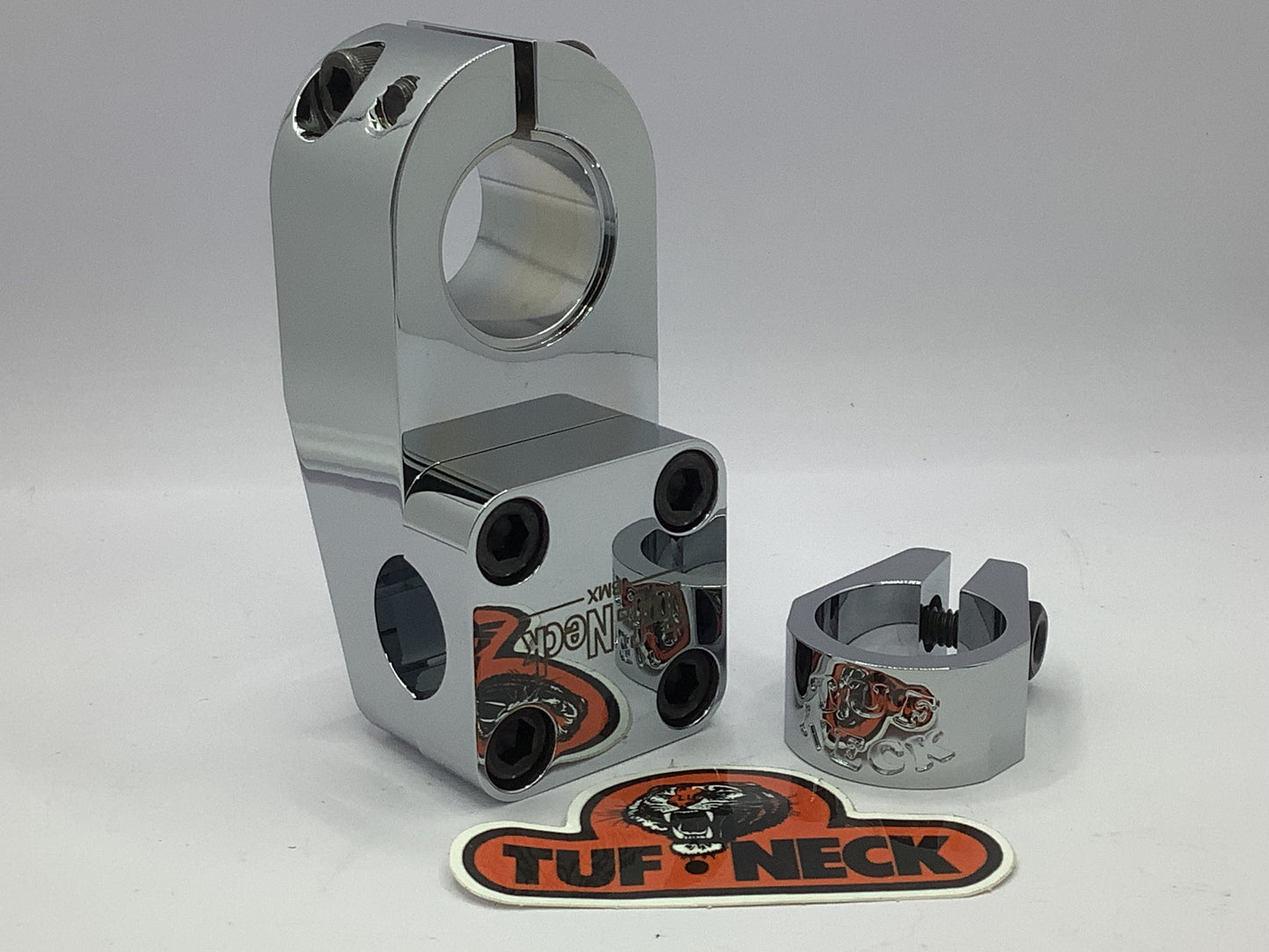 Chrome-plated 1-1/8 Tuf-Neck Retro Seat Post Clamp