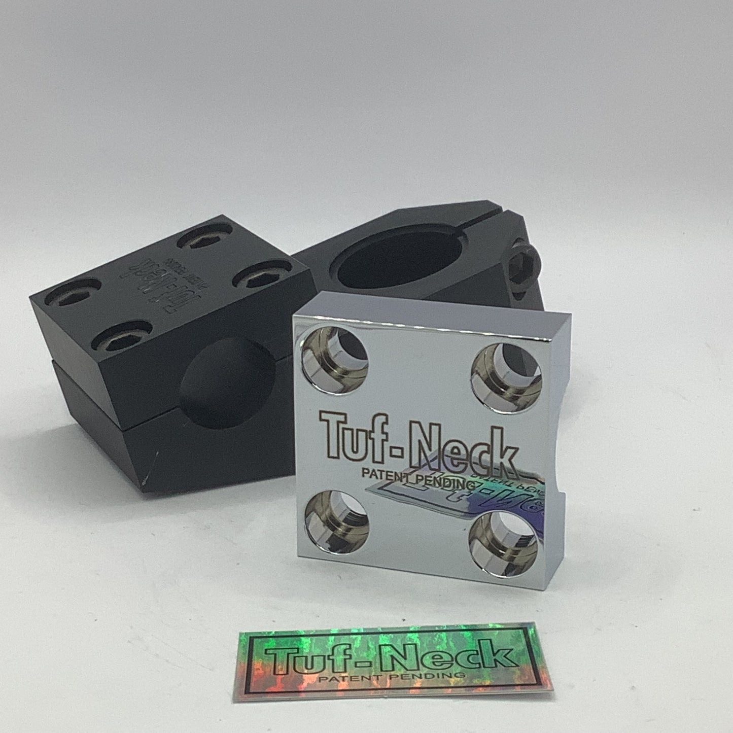 Chrome Tuf-Neck 1-1/8" Patent Pending BMX STEM CAP ONLY