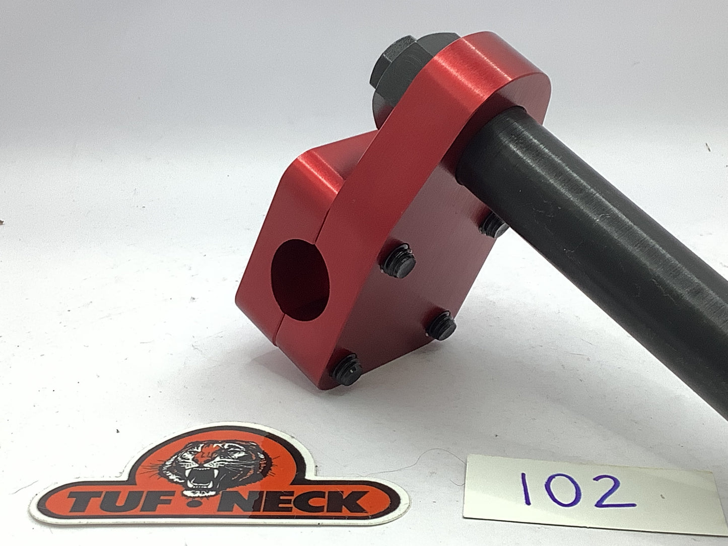 *Blemished* Red 1" Tuf-Neck Drunken Tiger Retro BMX Stem #102