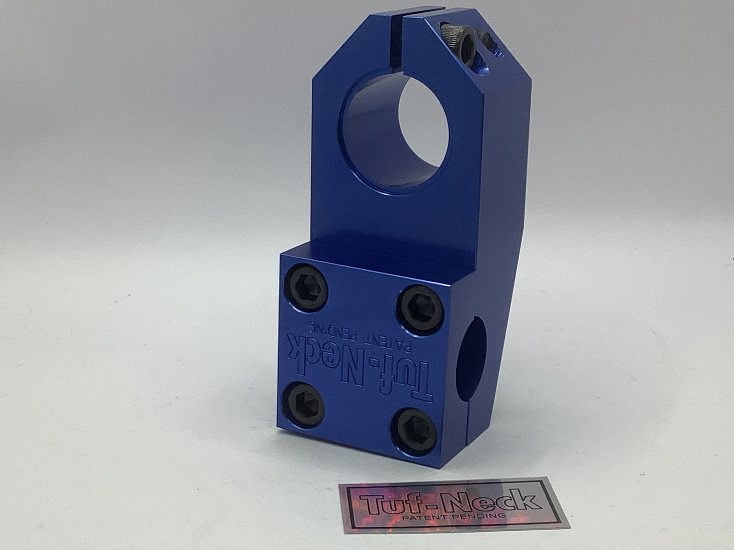Blue V2 Tuf-Neck Patent Pending 1-1/8 Threadless 55mm BMX Stem