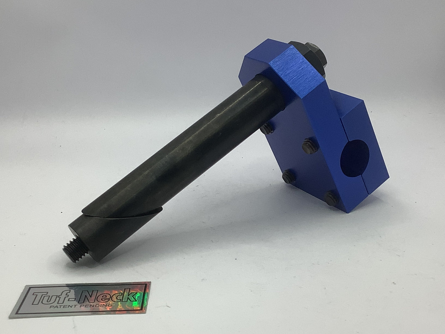 Blue No-Logo 1" Tuf-Neck Retro BMX Stem