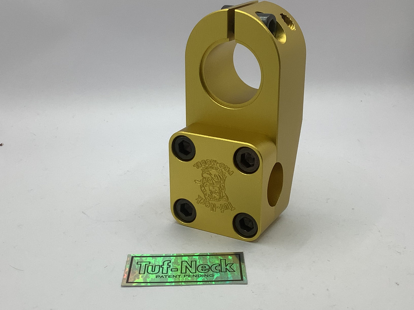 Gold Tuf-Neck Drunken Tiger 1-1/8" Threadless BMX Stem 50mm