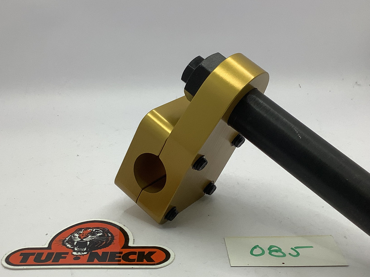 Gold 1" Tuf-Neck Stamped Tiger Retro BMX Stem *Barely Blemished #085