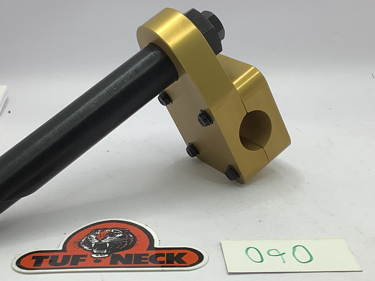 Gold 1" Tuf-Neck Stamped Tiger Retro BMX Stem *Barely Blemished #090