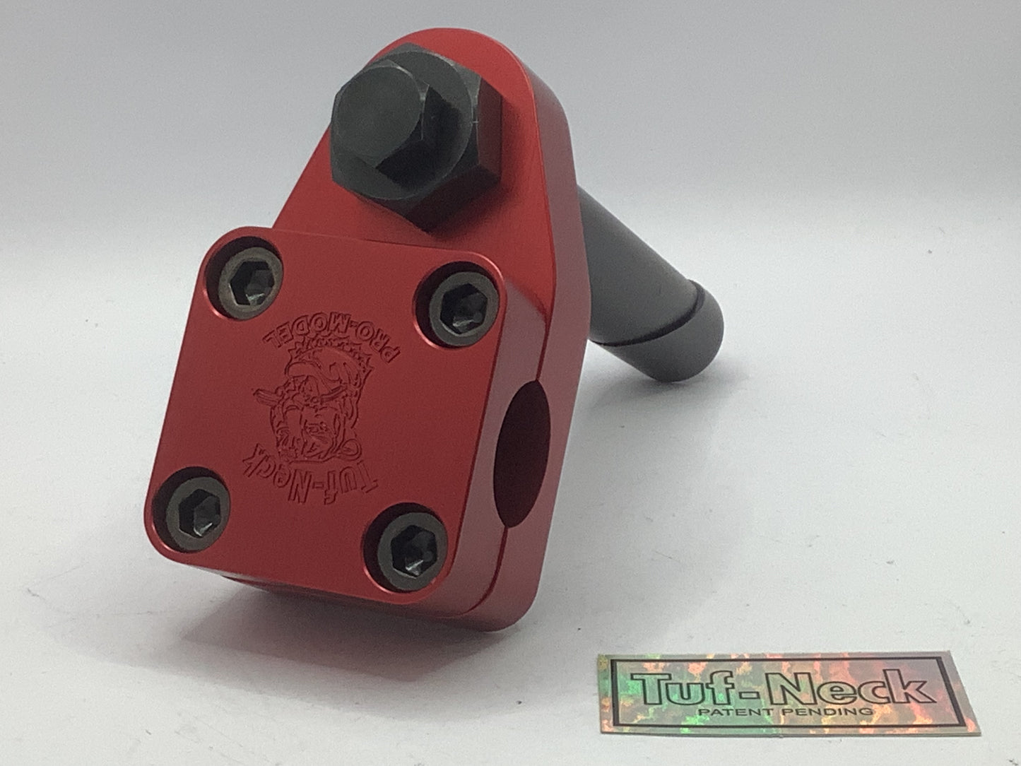 Red 1" Tuf-Neck Drunken Tiger Retro BMX Stem
