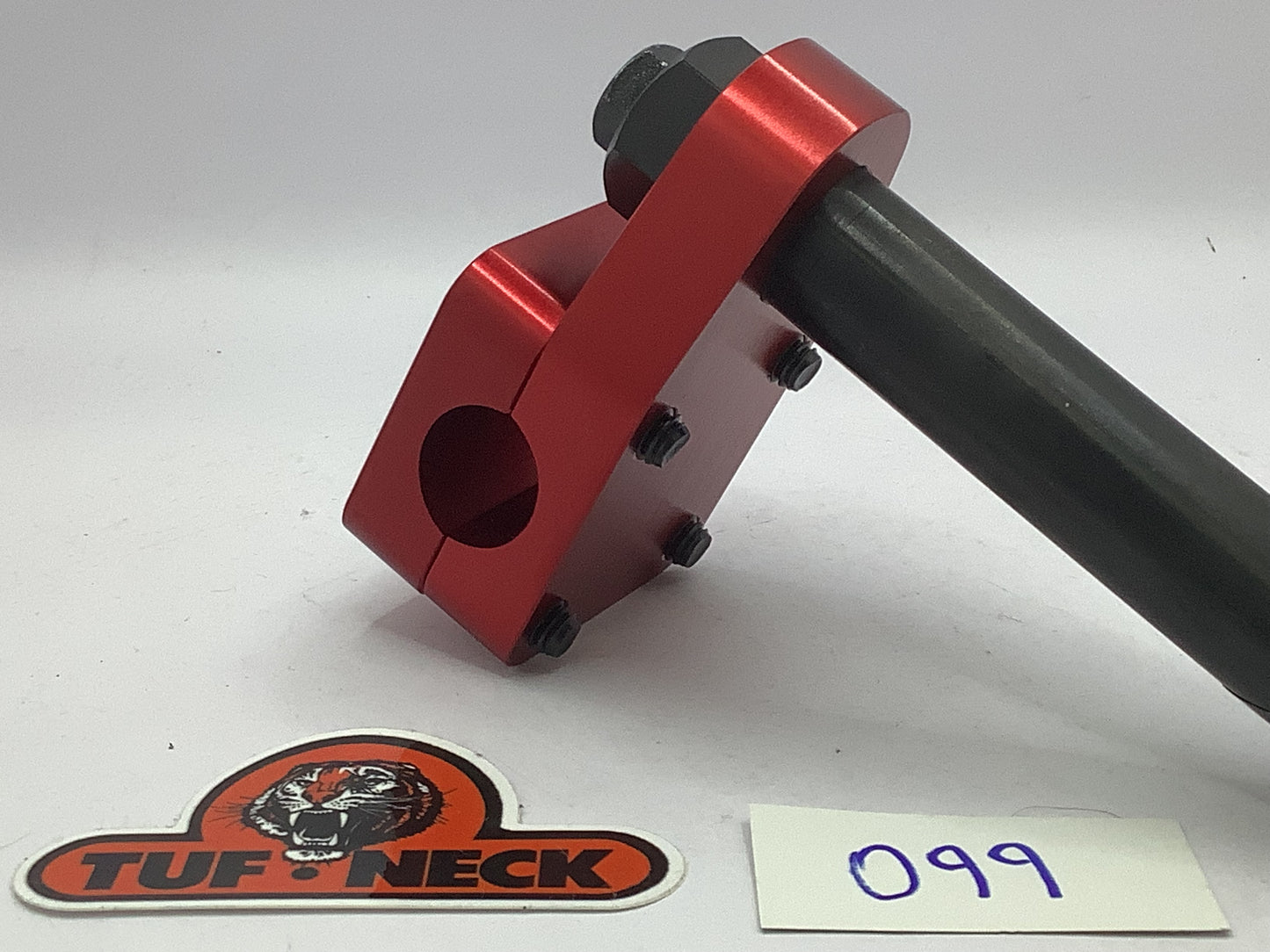 *Blemished* Red 1" Tuf-Neck Drunken Tiger Retro BMX Stem #099