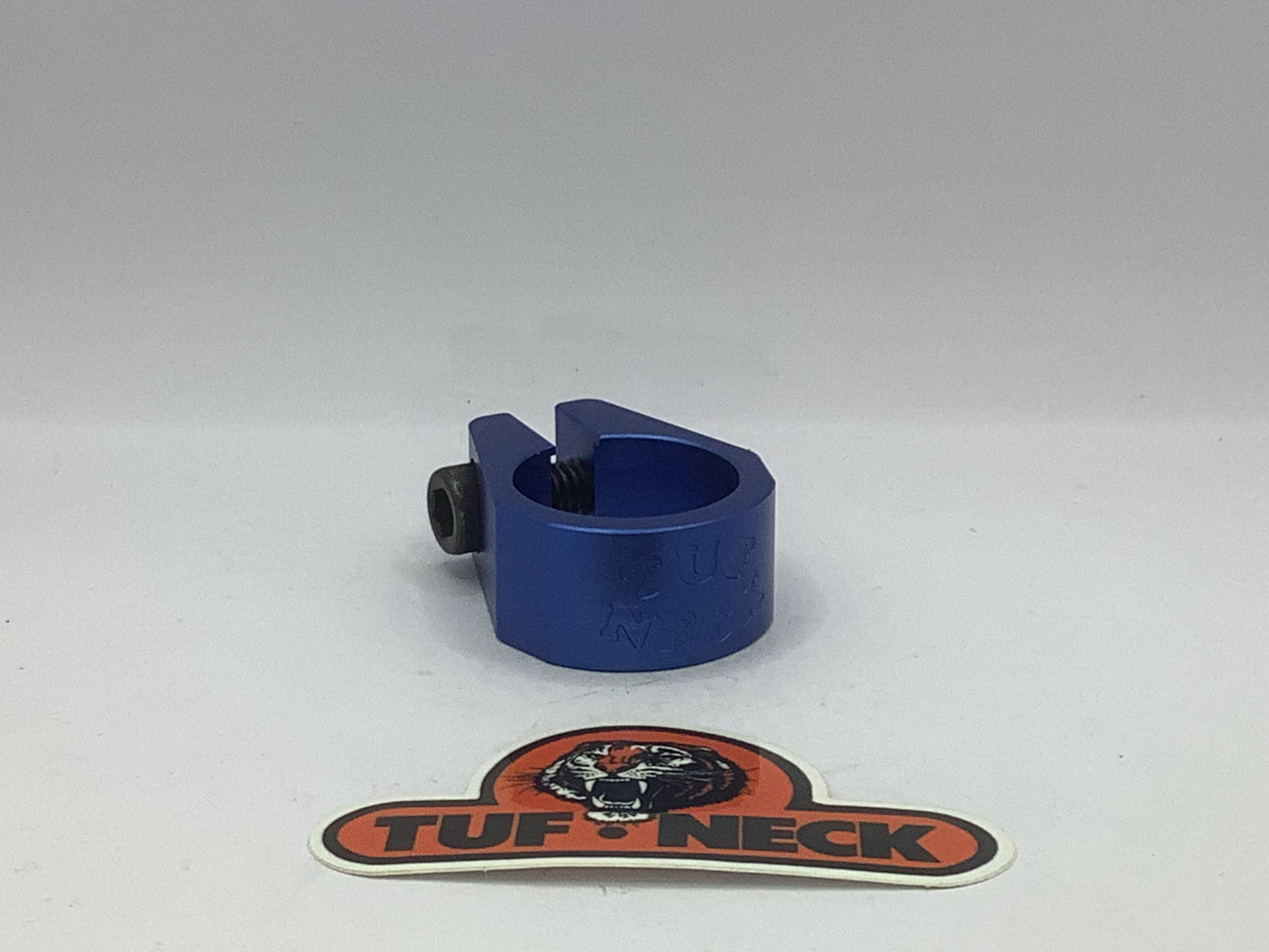 Blue 1.250" Tuf-Neck Retro Seat Post Clamp (31.8mm)