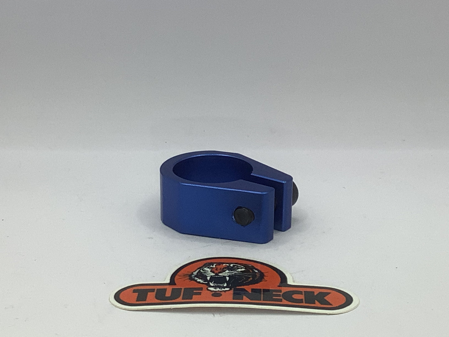 Blue 1.250" Tuf-Neck Retro Seat Post Clamp (31.8mm)