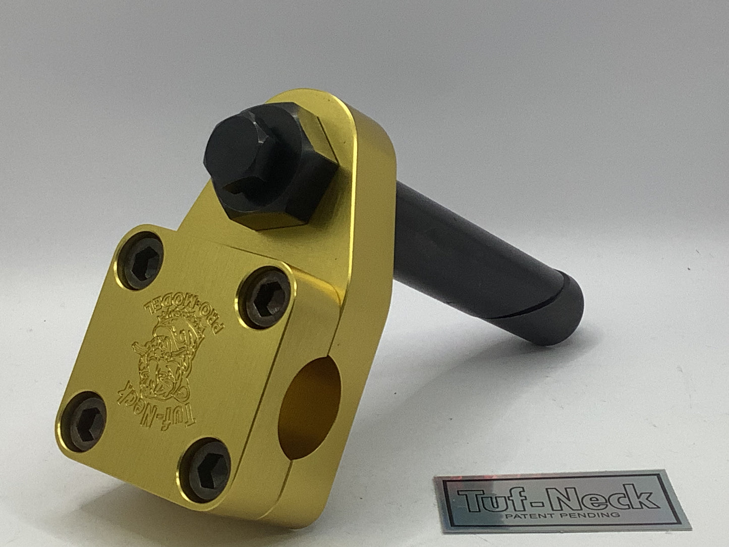 Gold 1" Tuf-Neck Drunken Tiger Retro BMX Stem