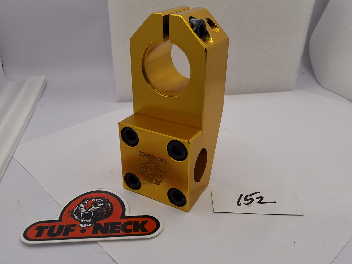 GOLD Tuf-Neck Drunken Tiger Threadless 55mm BMX Stem *Barely Blemished GOLD