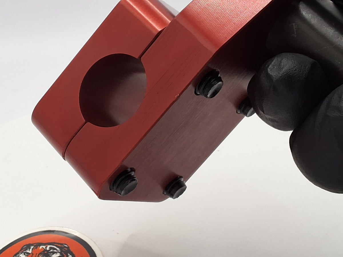 Red 1" Tuf-Neck Stamped Tiger Retro BMX Stem *Blemished #150