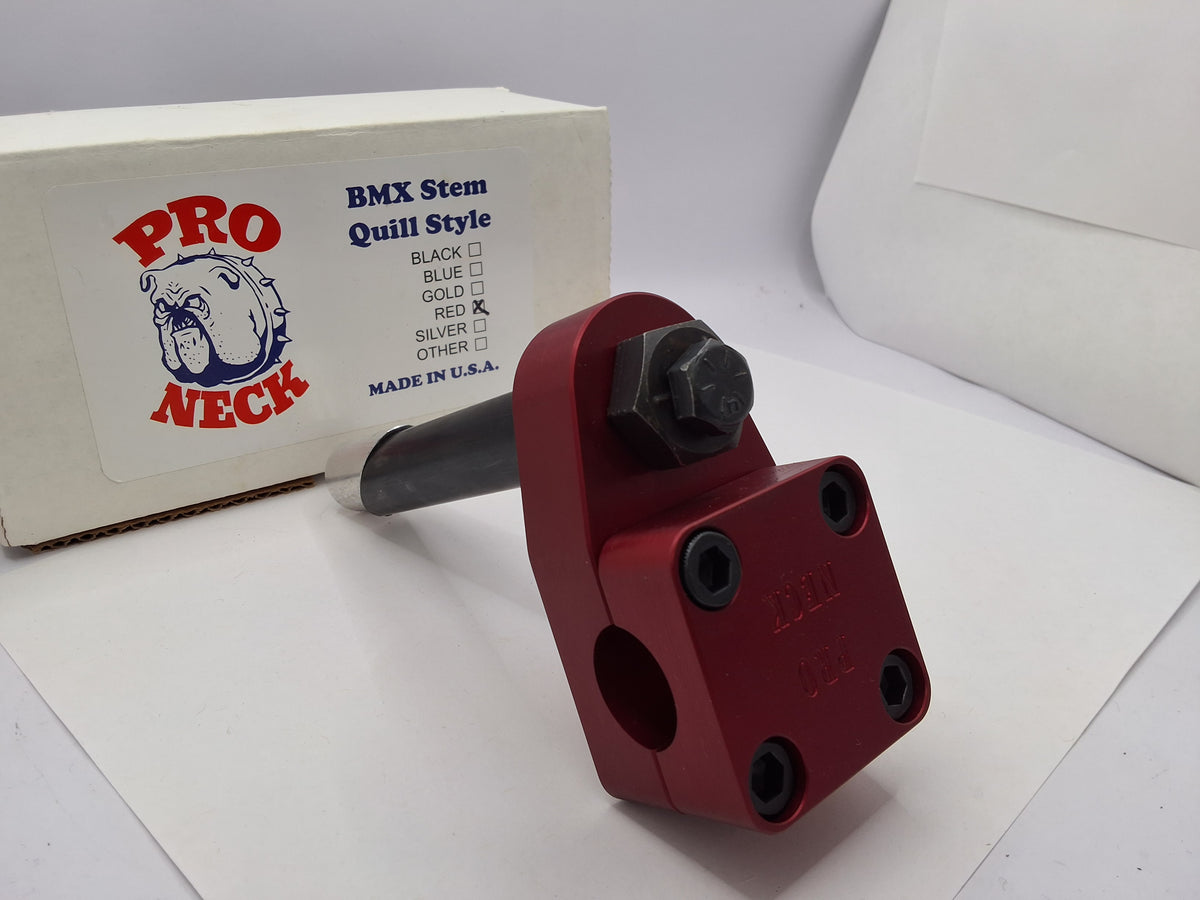 NIB Pro-Neck BMX Stem Quill Style (Red)