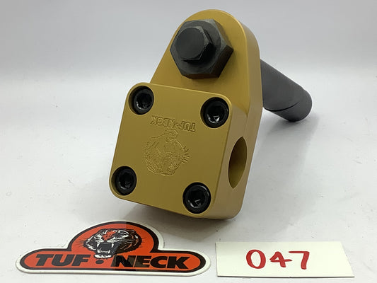 Gold 1" Tuf-Neck Stamped Tiger Retro BMX Stem *Blemished #047