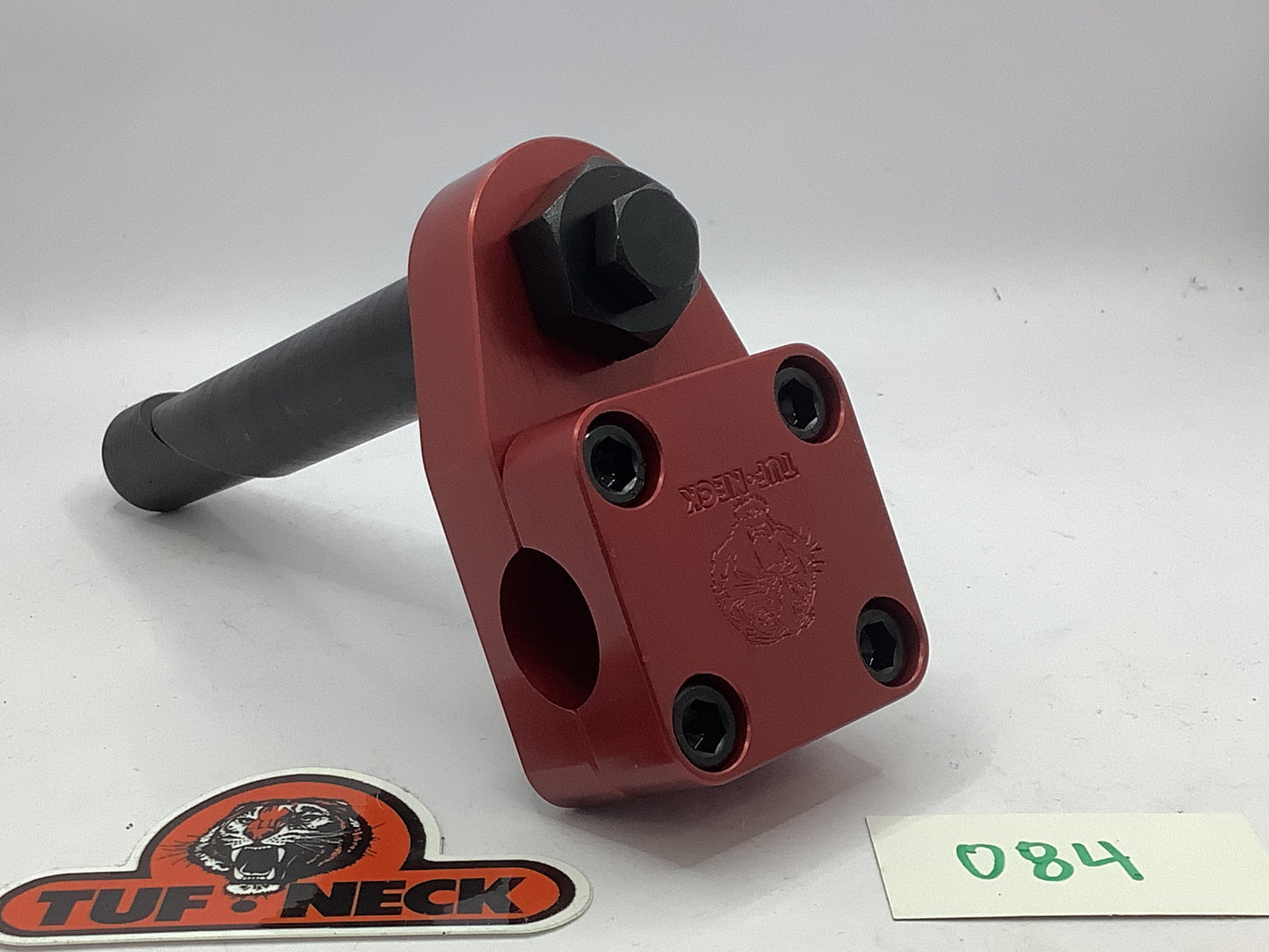 Red 1" Tuf-Neck Stamped Tiger Retro BMX Stem *Barely Blemished #084