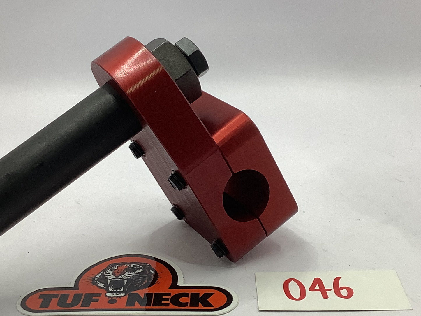 Red 1" Tuf-Neck Stamped Tiger Retro BMX Stem *Blemished #046