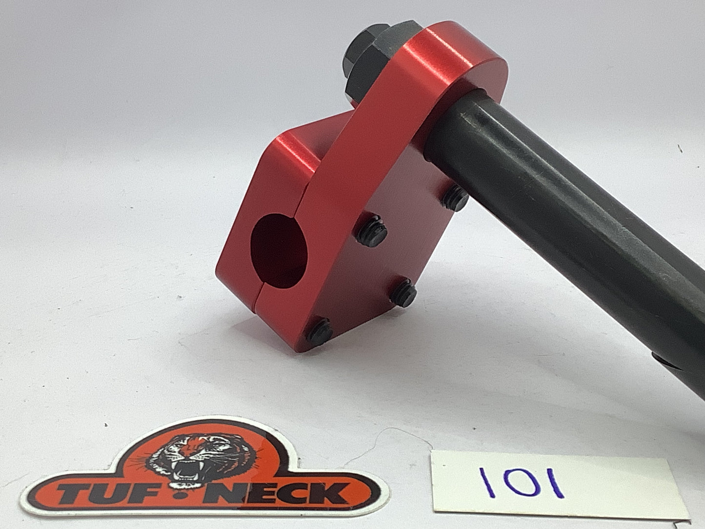 *Blemished* Red 1" Tuf-Neck Drunken Tiger Retro BMX Stem #101