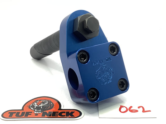 Blue 1" Tuf-Neck Stamped Tiger Retro BMX Stem *Blemished #062