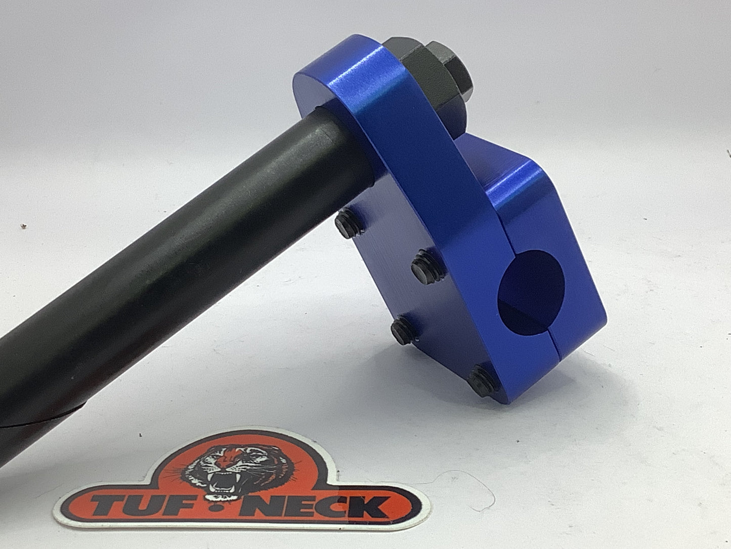 *Blemished* Blue 1" Tuf-Neck Drunken Tiger Retro BMX Stem