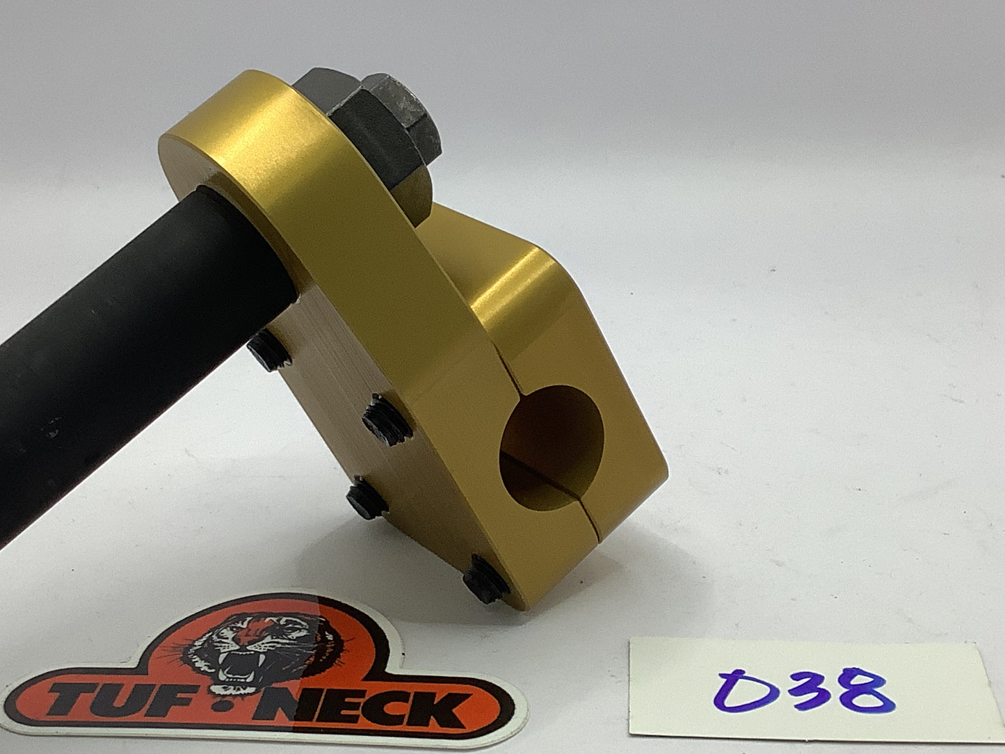 Gold 1" Tuf-Neck Stamped Tiger Retro BMX Stem *Blemished #038