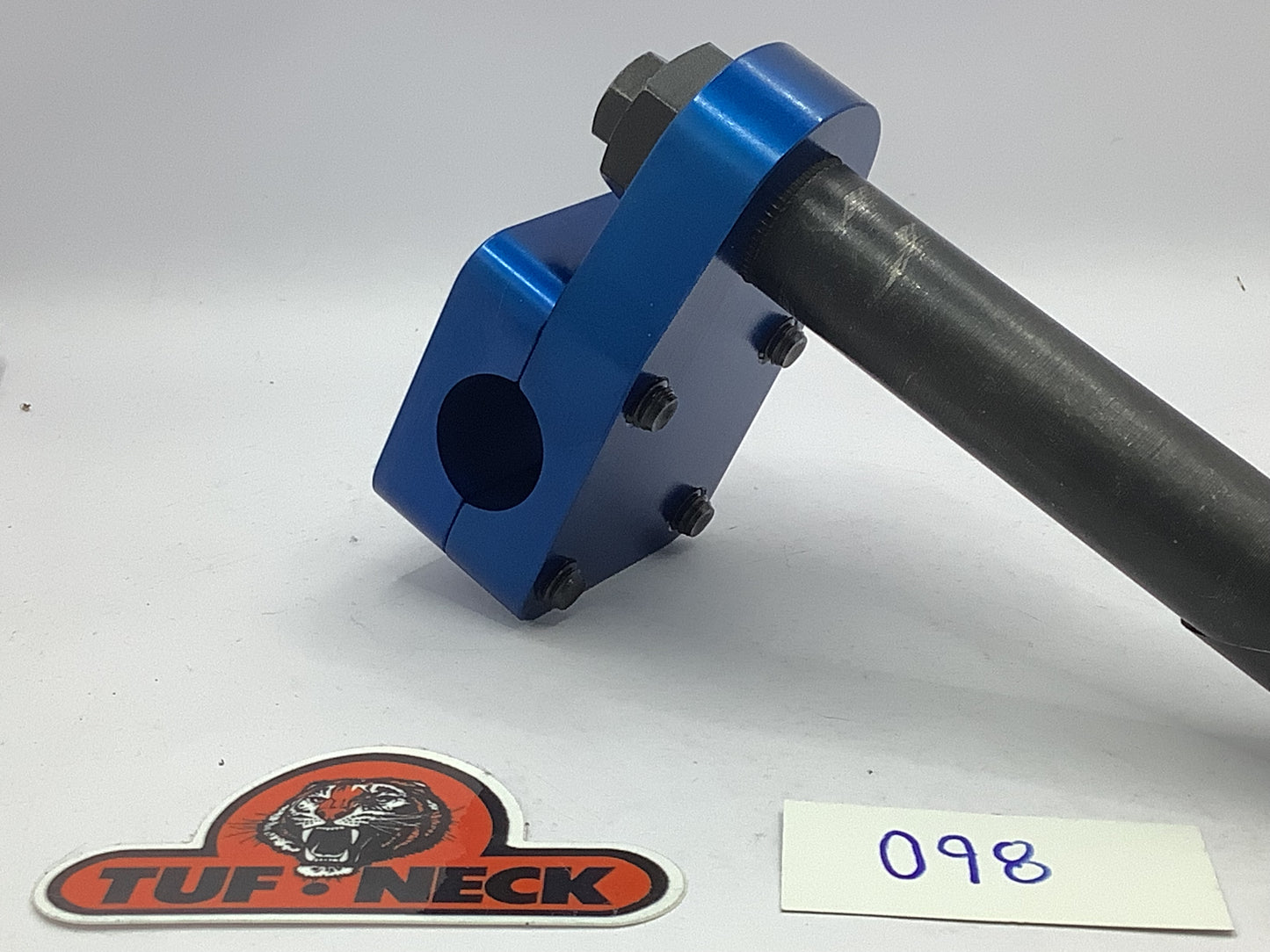 Blue 1" Tuf-Neck Stamped Tiger Retro BMX Stem *Blemished #095