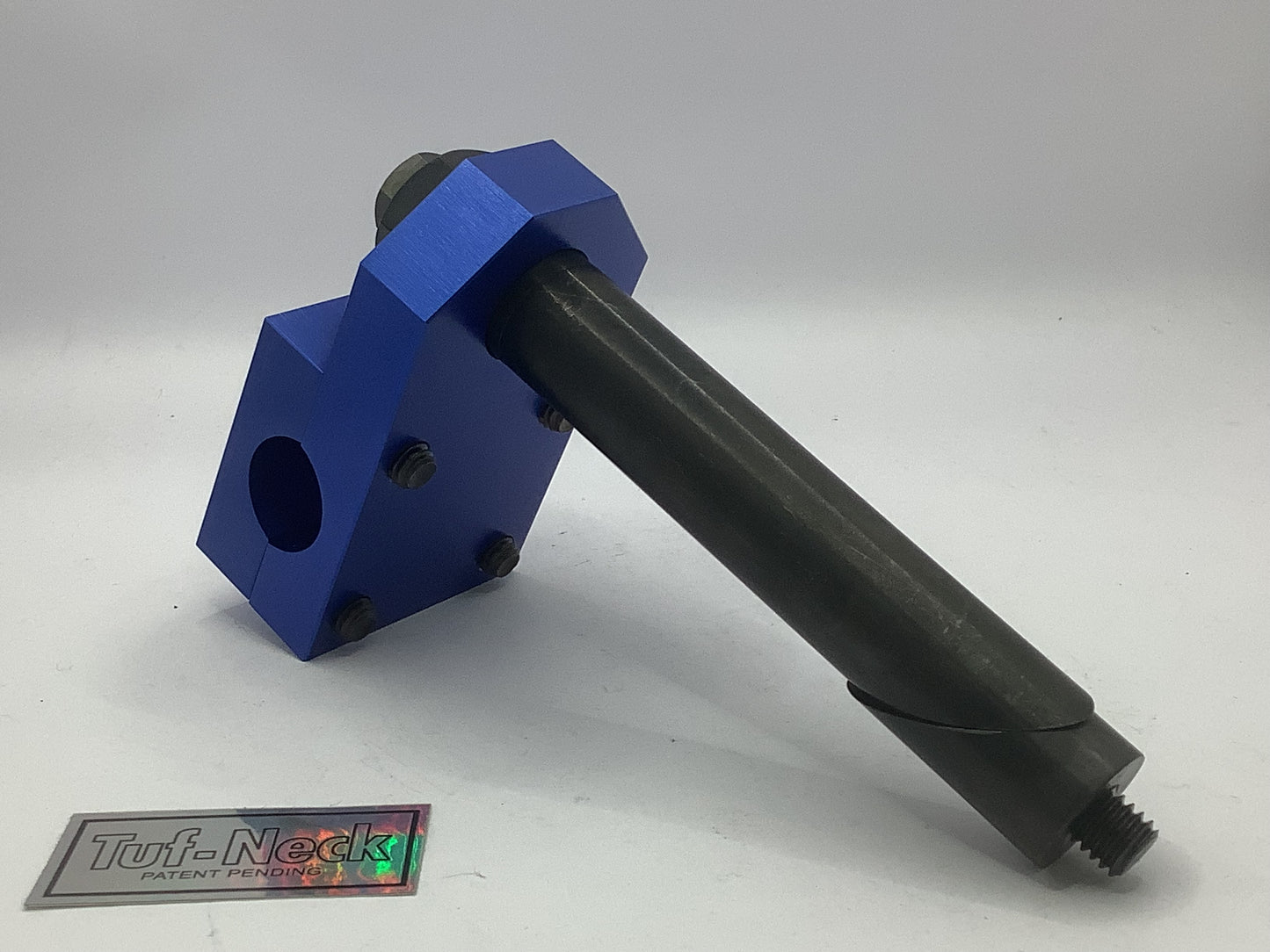 Blue No-Logo 1" Tuf-Neck Retro BMX Stem