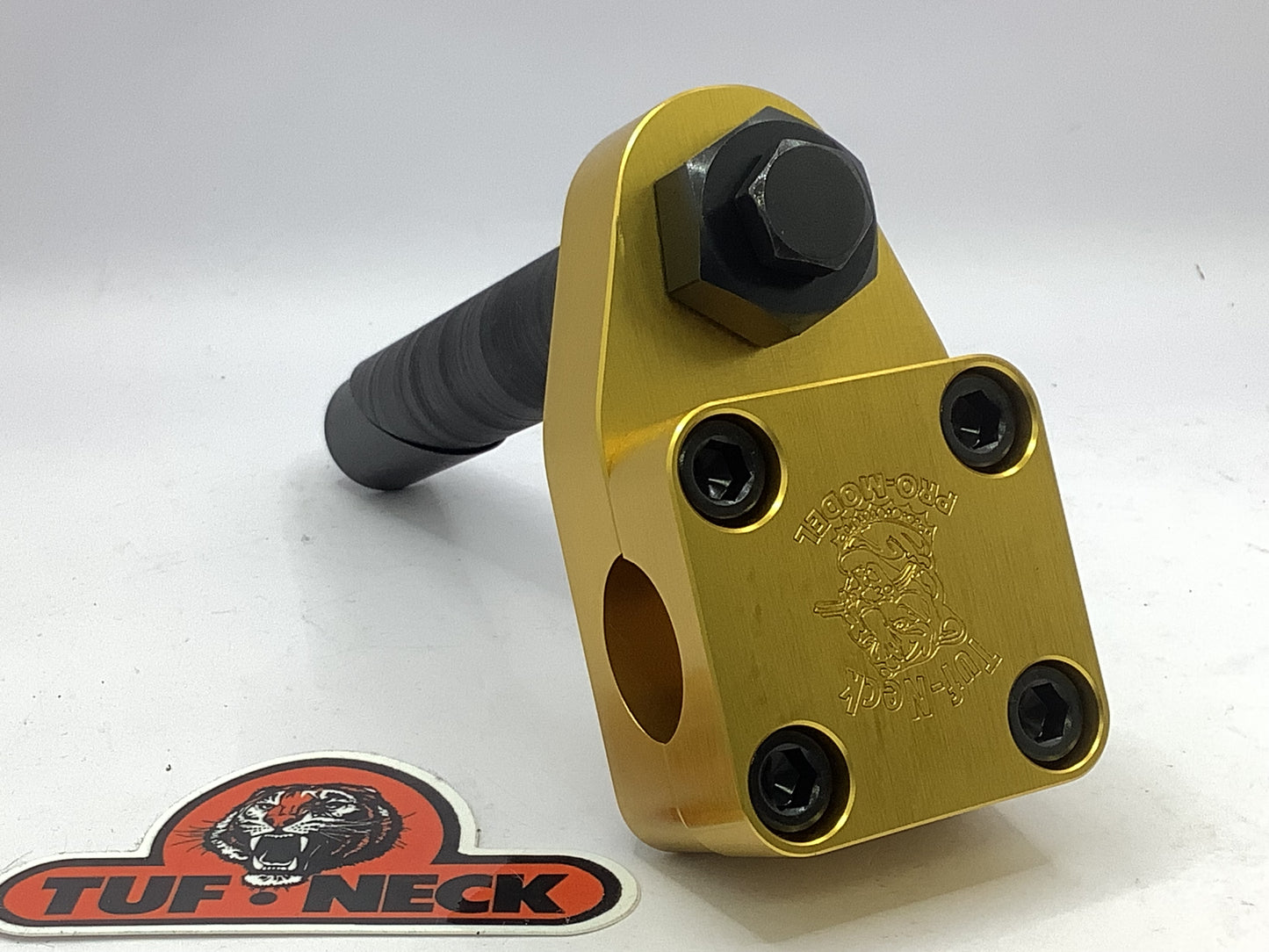 Gold 1" Tuf-Neck Drunken Tiger Retro BMX Stem (Blemished)