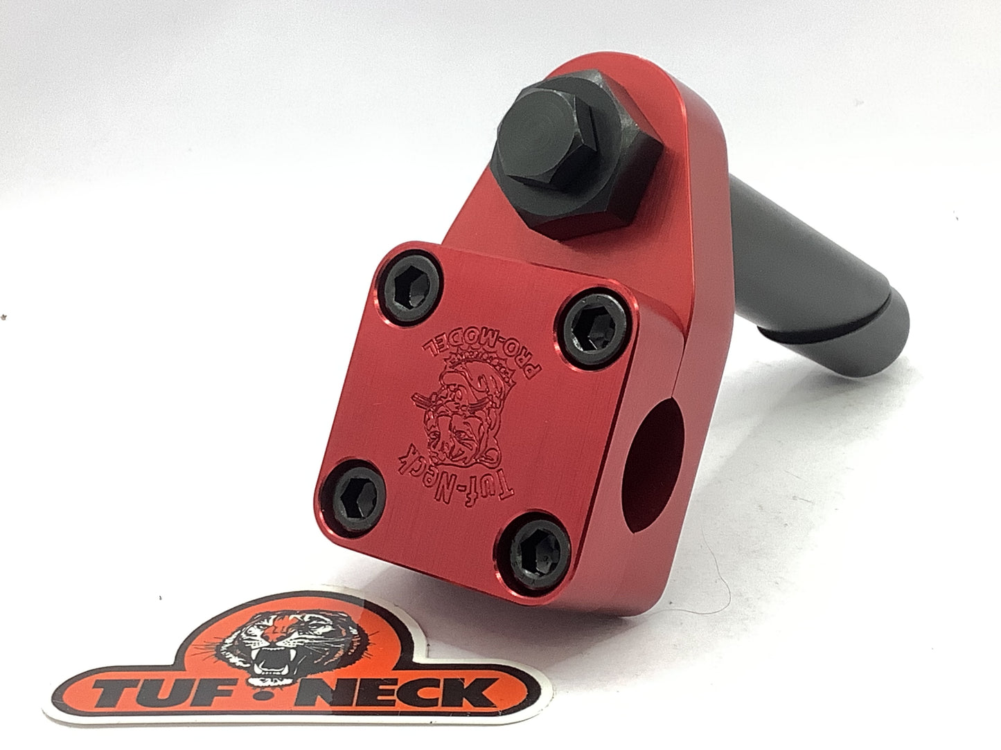 *OVERSIZED 22.2mm* Red 1" Tuf-Neck Drunken Tiger Retro BMX Stem