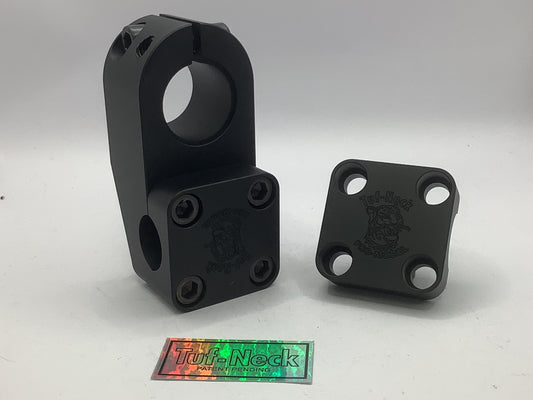 Black Tuf-Neck Drunken Tiger 1-1/8" Threadless BMX Stem 50mm