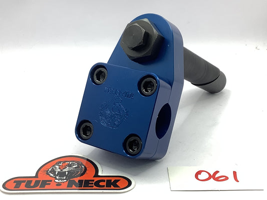 Blue 1" Tuf-Neck Stamped Tiger Retro BMX Stem *Blemished #061