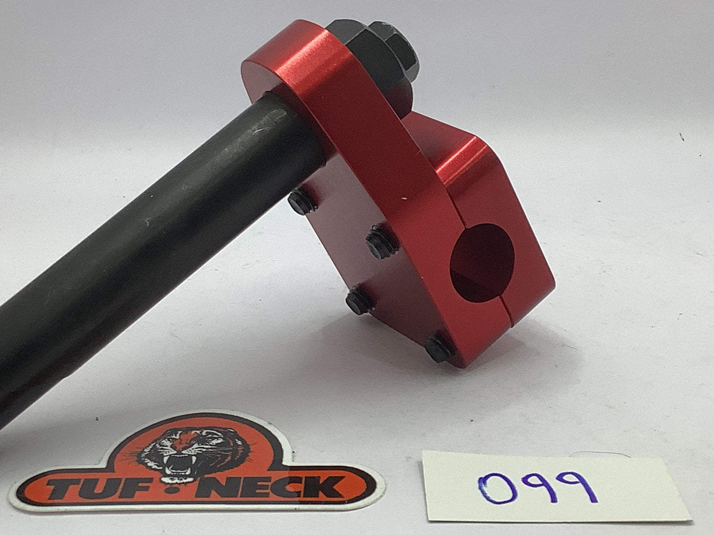 *Blemished* Red 1" Tuf-Neck Drunken Tiger Retro BMX Stem #099