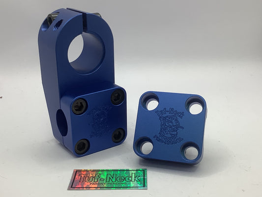 Blue Tuf-Neck Drunken Tiger 1-1/8" Threadless BMX Stem 50mm