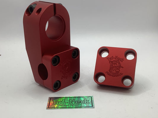 Red Tuf-Neck Drunken Tiger 1-1/8" Threadless BMX Stem 50mm