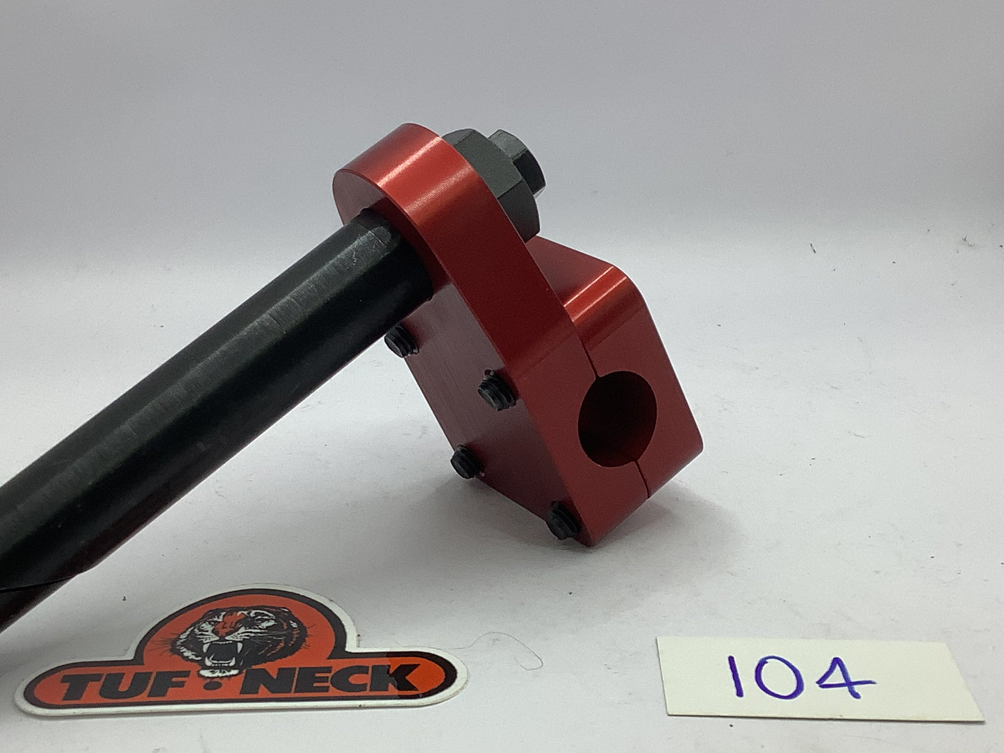*Blemished* Red 1" Tuf-Neck Drunken Tiger Retro BMX Stem #104