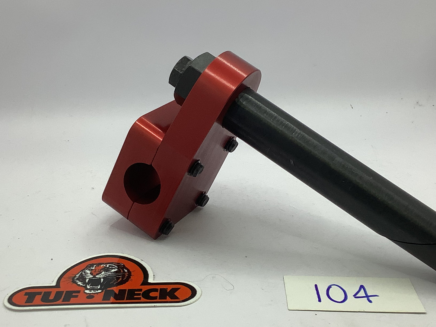 *Blemished* Red 1" Tuf-Neck Drunken Tiger Retro BMX Stem #104