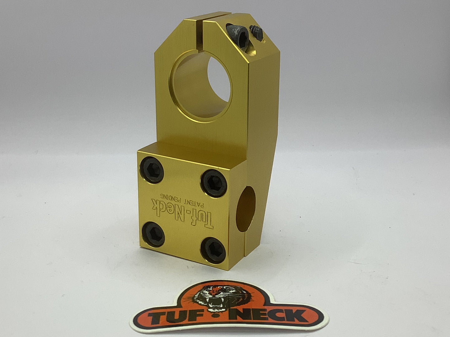 Gold Tuf-Neck Patent Pending 1-1/8 Threadless BMX Stem