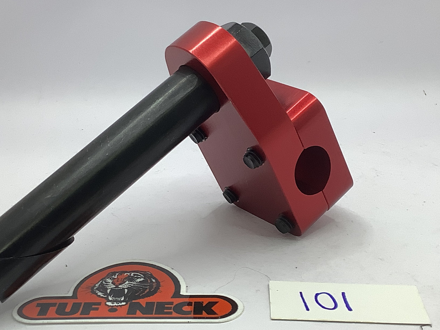*Blemished* Red 1" Tuf-Neck Drunken Tiger Retro BMX Stem #101