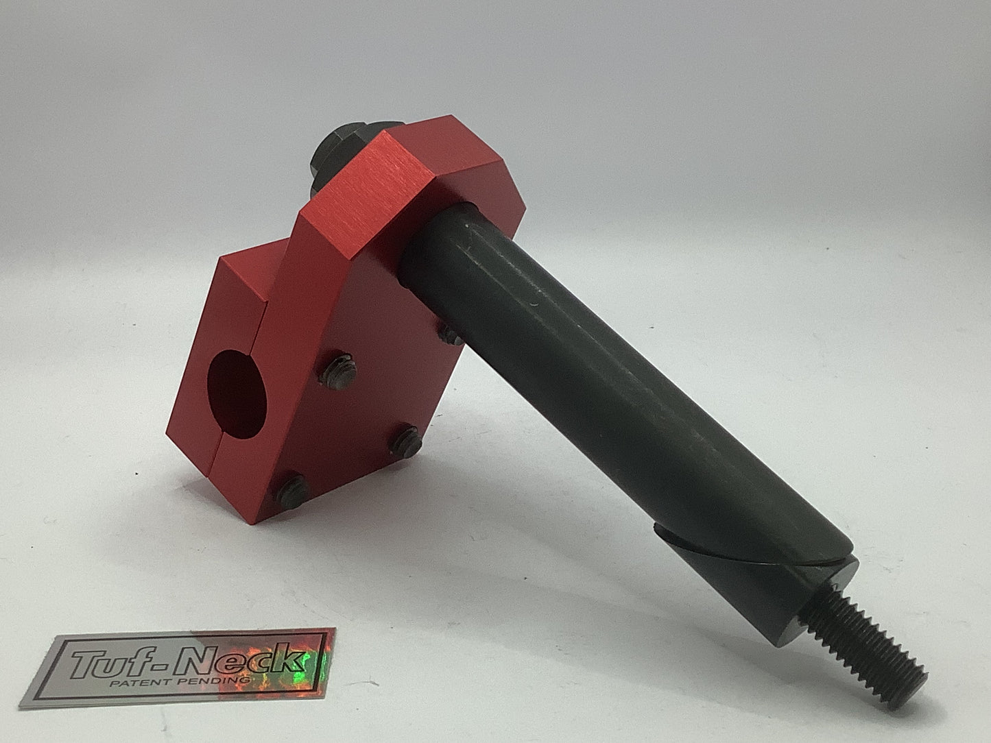 Red No-Logo 1" Tuf-Neck Retro BMX Stem