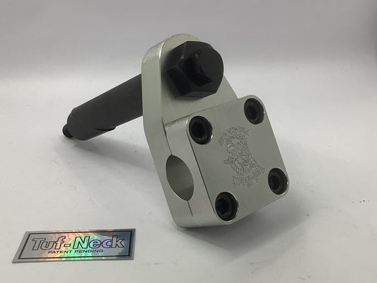 Silver 1" Tuf-Neck Drunken Tiger Retro BMX Stem