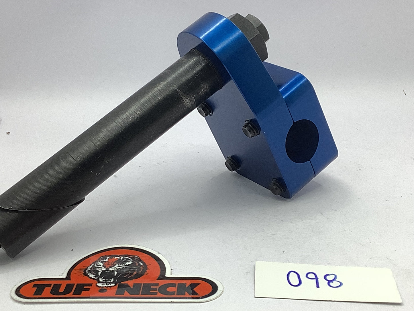 Blue 1" Tuf-Neck Stamped Tiger Retro BMX Stem *Blemished #095