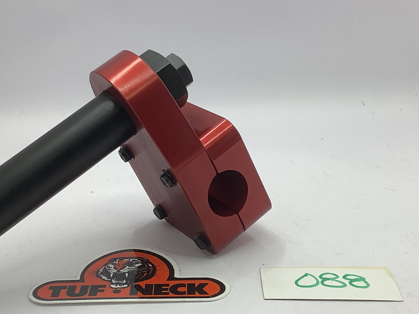 Red 1" Tuf-Neck Stamped Tiger Retro BMX Stem *Barely Blemished #088