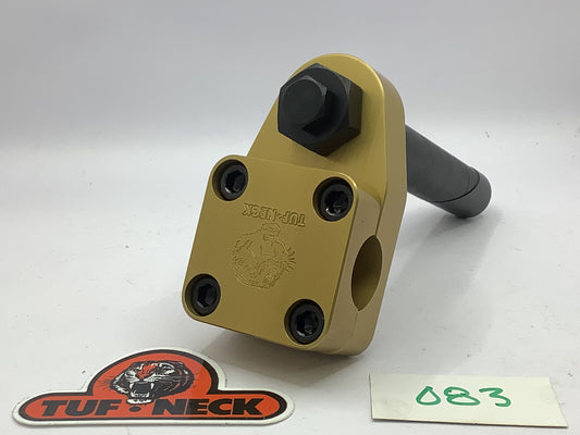 Gold 1" Tuf-Neck Stamped Tiger Retro BMX Stem *Barely Blemished #083