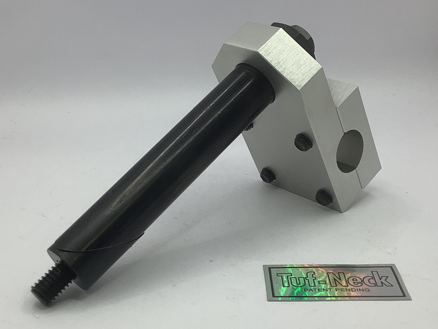 Silver No-Logo 1" Tuf-Neck Retro BMX Stem