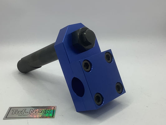 Blue No-Logo 1" Tuf-Neck Retro BMX Stem