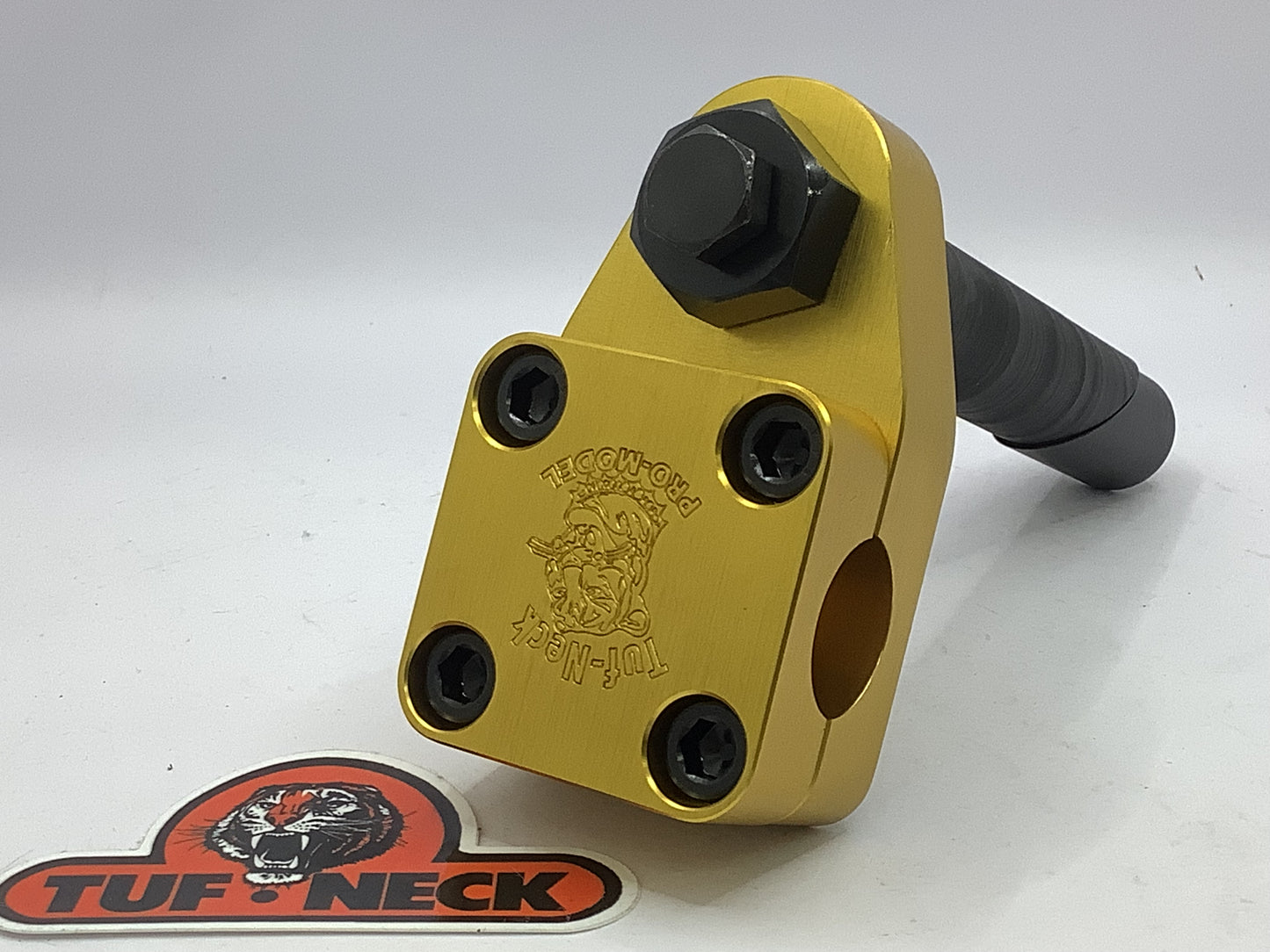 Gold 1" Tuf-Neck Drunken Tiger Retro BMX Stem (Blemished)